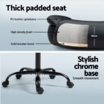 Artiss Computer Desk Executive Office Chairs Sets Black - Image 6