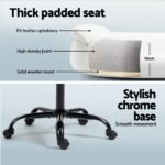 Artiss Computer Desk Executive Office Chairs Sets White - Image 6