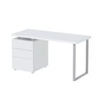 Artiss Computer Desk Drawer White 140CM - Image 8