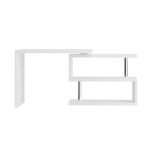 Artiss Computer Desk L-Shape Bookshelf White - Image 3