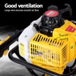 Giantz 63CC Post Hole Digger 200mm Petrol Drill Auger Extension Bits - Image 4