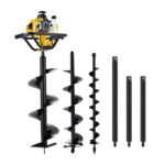 Giantz 63CC Post Hole Digger Petrol Motor Drill Extension Auger Bits Kits - Image 3