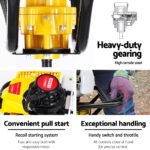 Giantz 63CC Post Hole Digger Motor Only Petrol Engine Yellow - Image 6