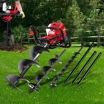 Giantz Post Hole Diggers 65CC Petrol Digger Extension Auger Bits