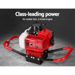 Giantz 63CC Post Hole Digger 200mm Petrol Drill Extension Auger Bits - Image 4