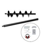 Giantz 65CC Post Hole Digger 200mm Petrol Drill Extension Bits Auger - Image 7