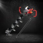 Giantz 65CC Post Hole Digger 200mm Petrol Drill Auger Extension Bits - Image 7
