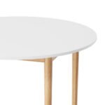 Artiss Dining Table Round White 108CM Diameter Demi - Image 3