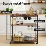 Artiss Kitchen Island Rolling Serving Cart - Image 6