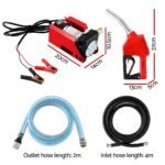 Giantz Fuel Transfer Pump Electric Diesel Kerosene Pump 12V DC 10GPM Nozzle Hose - Image 2