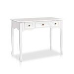 Artiss Console Table 3 Drawers White Hamptons - Image 3