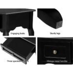 Artiss Console Table 3 Drawers Black Hamptons - Image 7