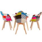 1 Artiss Dining Table and 4 Chairs Set DSW White - Image 3