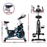 Everfit Spin Bike Exercise Bike 13KG Flywheel Fitness 150kg capacity - Image 2