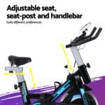 Everfit Spin Bike Exercise Bike 13KG Flywheel Fitness 150kg capacity - Image 5