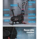 Everfit Exercise Bike 6 in 1 Elliptical Cross Trainer Home Gym Indoor Cardio - Image 4