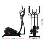 Everfit Exercise Bike Elliptical Cross Trainer Home Gym Fitness Machine LCD - Image 2