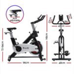 15kg Flywheel Spin Bike Everfit Exercise Bike Home Gym Fitness 120KG Capacity - Image 2