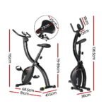 Everfit Folding Exercise Bike Magnetic X-Bike Bicycle Indoor Cycling Cardio - Image 2