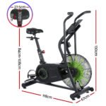 Everfit Air Bike Dual Action Exercise Bike Fitness Home Gym Cardio - Image 2