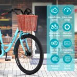 Everfit 26" Electric Bike City Bicycle eBike e-Bike Commuter w/ Battery BL - Image 4