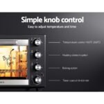 Devanti 45L Convection Oven Electric Fryer Ovens 1800W - Image 4