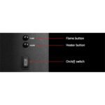 Devanti Electric Fireplace Fire Heater 2000W - Image 4