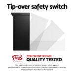 Devanti Electric Fireplace Fire Heater 2000W Black - Image 6