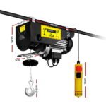 Giantz Electric Hoist Winch 400/800KG Cable 18M Rope Tool Remote Chain Lifting - Image 2