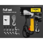 Giantz Electric Hoist Winch 400/800KG Cable 18M Rope Tool Remote Chain Lifting - Image 6