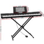 Alpha 88 Keys Electronic Piano Keyboard Digital Electric w/ Stand Sustain Pedal - Image 2