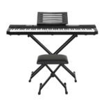 Alpha 88 Keys Electronic Piano Keyboard Digital Electric w/ Stand Stool Pedal - Image 3