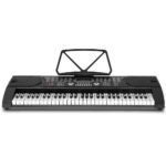 Alpha 61 Keys Electronic Piano Keyboard Digital Electric w/ Stand Beginner Black - Image 3