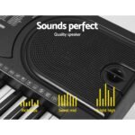 Alpha 61 Keys Electronic Piano Keyboard Digital Electric w/ Stand Beginner Black - Image 6