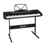 Alpha 61 Keys Electronic Piano Keyboard Digital Electric w/ Stand Beginner Black - Image 8