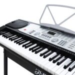 Alpha 61 Keys Electronic Piano Keyboard Digital Electric w/ Stand Beginner Silver - Image 3