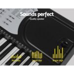 Alpha 61 Keys Electronic Piano Keyboard Digital Electric w/ Stand Beginner Silver - Image 6