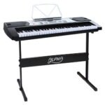 Alpha 61 Keys Electronic Piano Keyboard Digital Electric w/ Stand Beginner Silver - Image 8