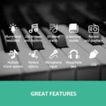 Alpha 61 Keys Electronic Piano Keyboard Digital Electric w/ Stand Lighted Black - Image 4