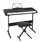 Alpha 61 Keys Electronic Piano Keyboard Digital Electric w/ Stand Stool Lighted - Image 7