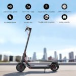 Electric Scooter 500W 25KM/H Folding Portable Riding For Adults Commuter Black - Image 5