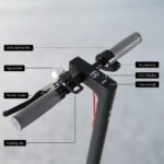 Electric Scooter 500W 25KM/H Folding Portable Riding For Adults Commuter Black - Image 6