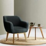 Artiss Armchair Tub Chair Charcoal Aston - Image 7