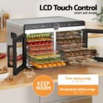 Devanti 16 Trays Food Dehydrator Dual-Zone Stainless Steel - Image 5