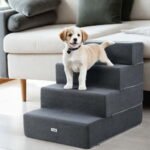i.Pet Dog Ramp Foam Dog Cover Stairs Portable Cat Ladder For Sofa Bed 4 Steps - Image 7