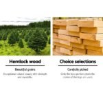 Gardeon 5PC Adirondack Outdoor Table and Chairs Wooden Sun Lounge Patio Furniture White - Image 5