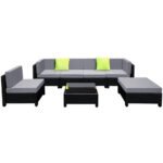Gardeon 7-Piece Outdoor Sofa Set Wicker Couch Lounge Setting Seat Cover - Image 3