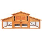 i.Pet Chicken Coop Rabbit Hutch 169cm x 52cm x 72cm Large Chicken Coop Wooden House Run Cage - Image 3