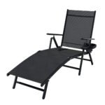 Gardeon Sun Lounge Outdoor Lounger Aluminium Folding Beach Chair Camping Patio - Image 7