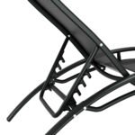 Gardeon 3PC Sun Lounge Outdoor Lounger Steel Table Chairs Patio Furniture Garden - Image 3